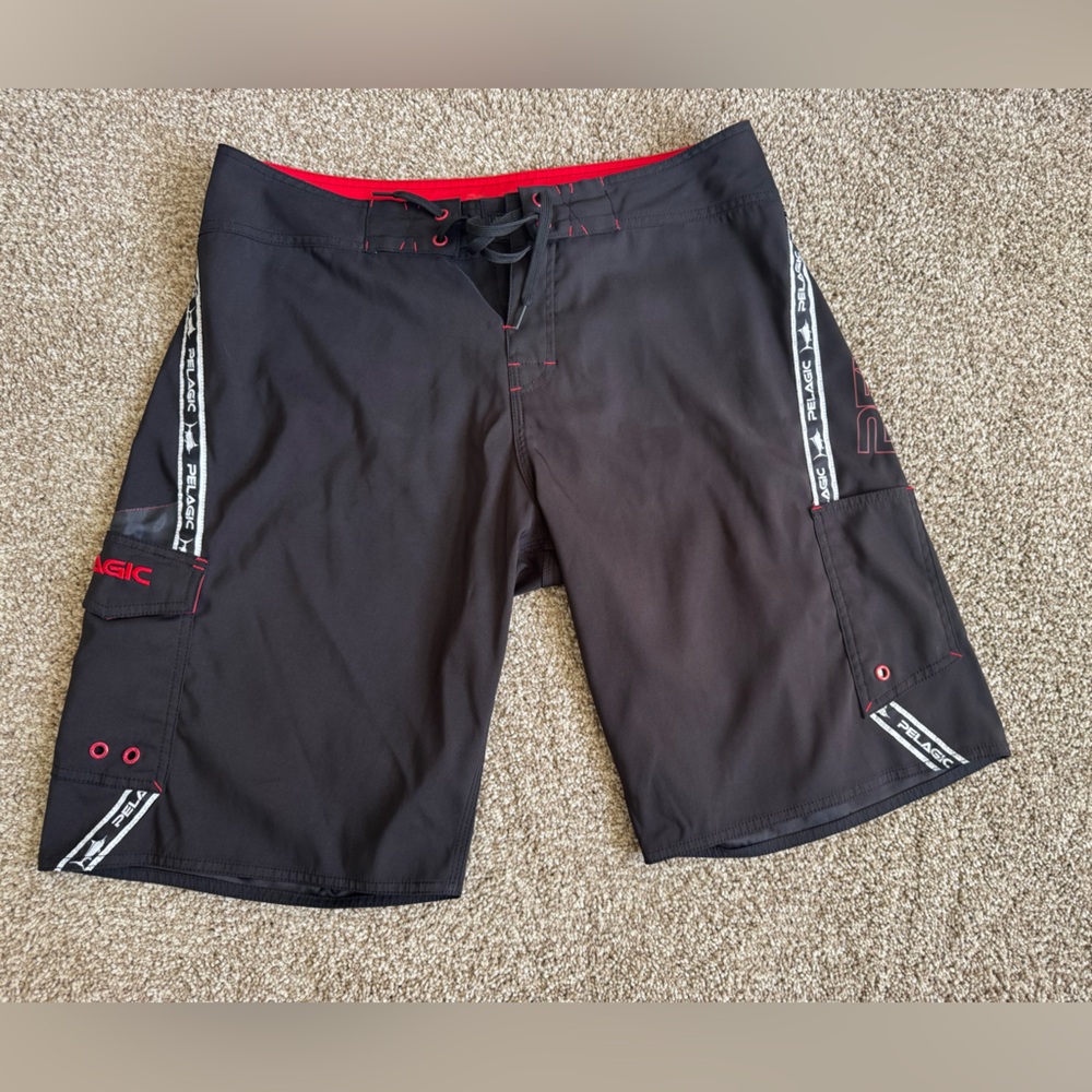 Pelagic Black Swim Shorts for Men